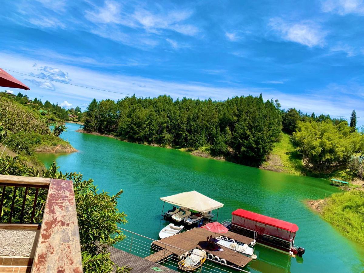 Finca Santa Monica Guatape Privada Lujosa Piscina Jacuzzi Sauna Muelle Represa Jetski Planchon Villa ภายนอก รูปภาพ